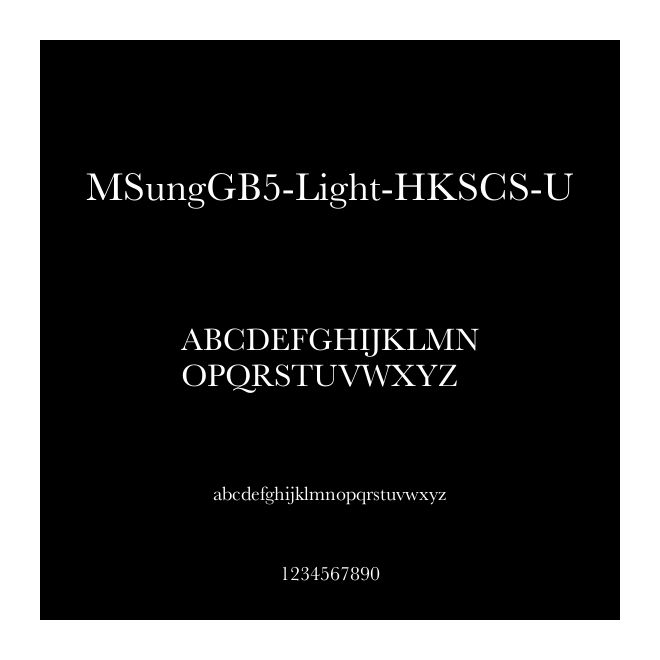 MSungGB5-Light-HKSCS-U