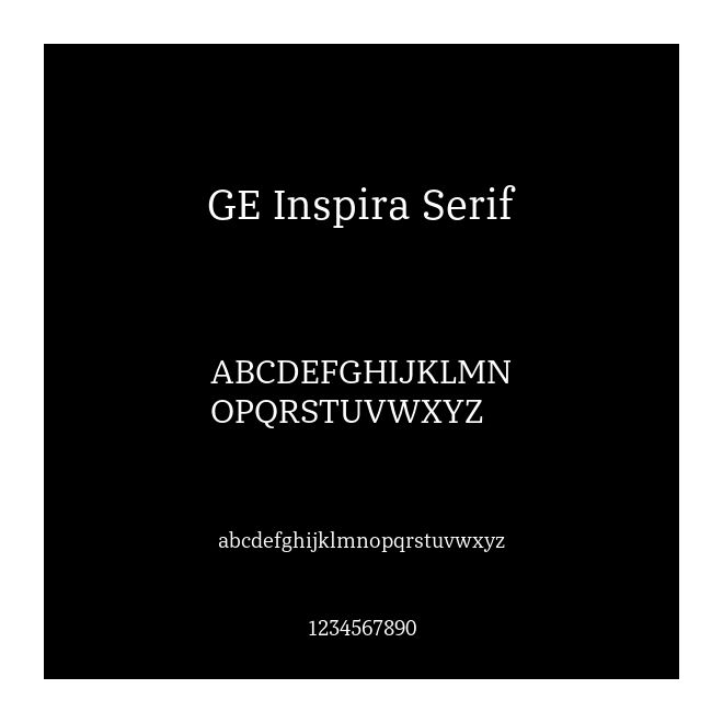 GE Inspira Serif