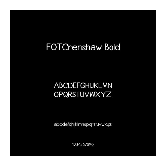 FOTCrenshaw Bold