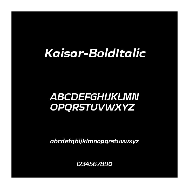 Kaisar-BoldItalic