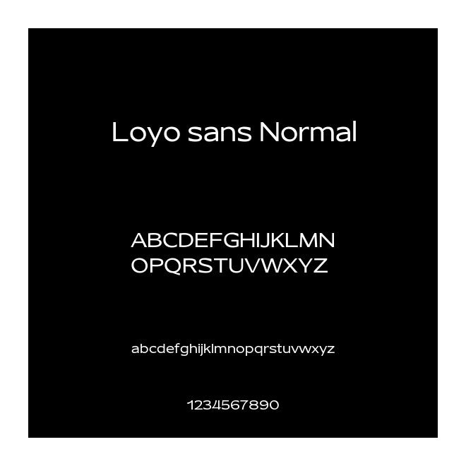 Loyo sans Normal