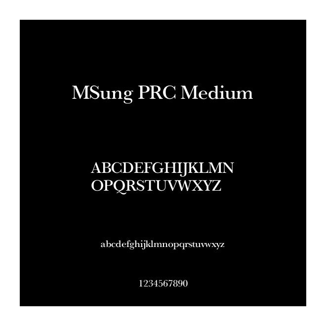 MSung PRC Medium