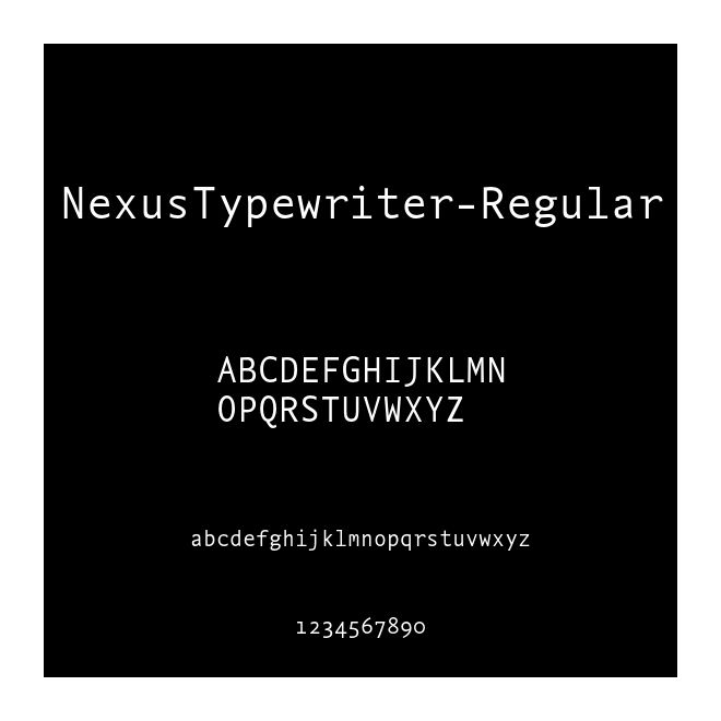 NexusTypewriter-Regular