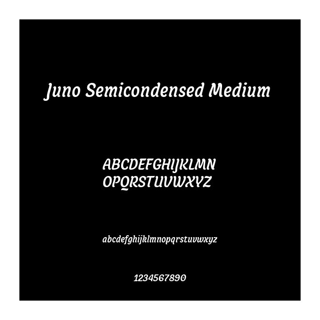 Juno Semicondensed Medium