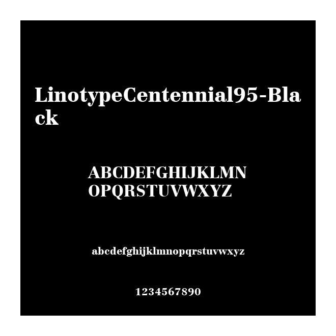 LinotypeCentennial95-Black