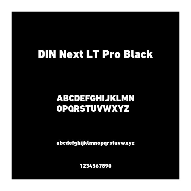 DIN Next LT Pro Black