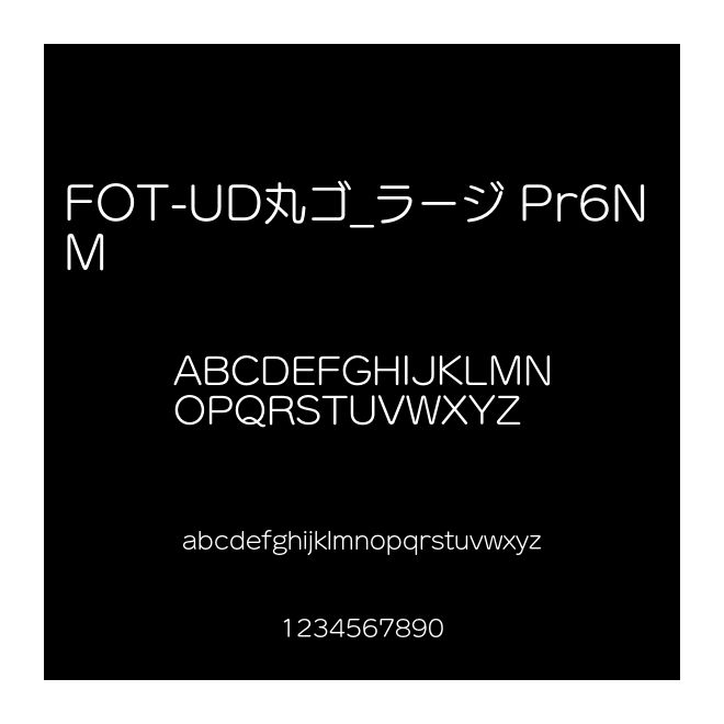 FOT-UD丸ゴ_ラージ Pr6N M