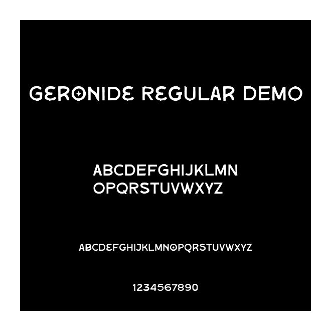 Geronide Regular DEMO
