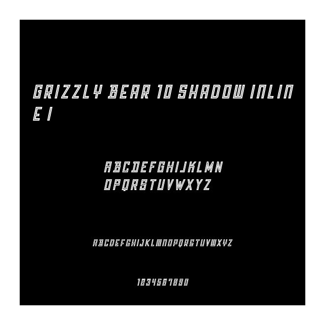 Grizzly Bear 10 Shadow Inline I