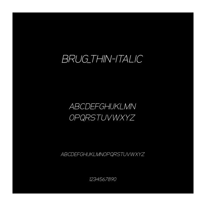 BRUG_Thin-Italic