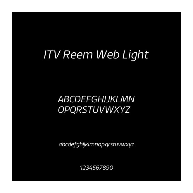 ITV Reem Web Light