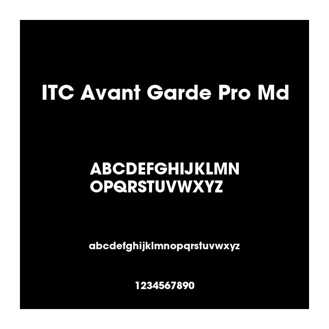 ITC Avant Garde Pro Md