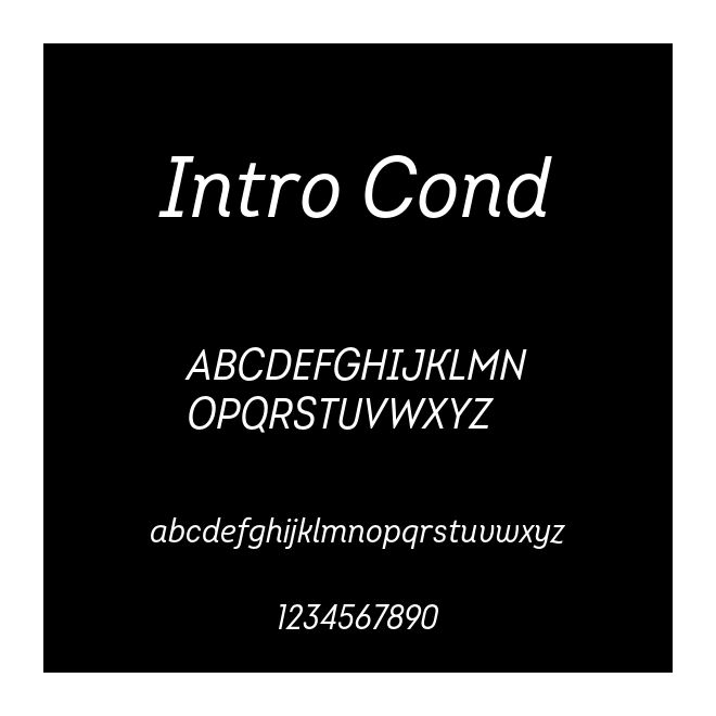 Intro Cond