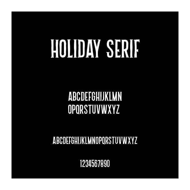 Holiday Serif