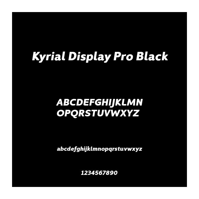 Kyrial Display Pro Black