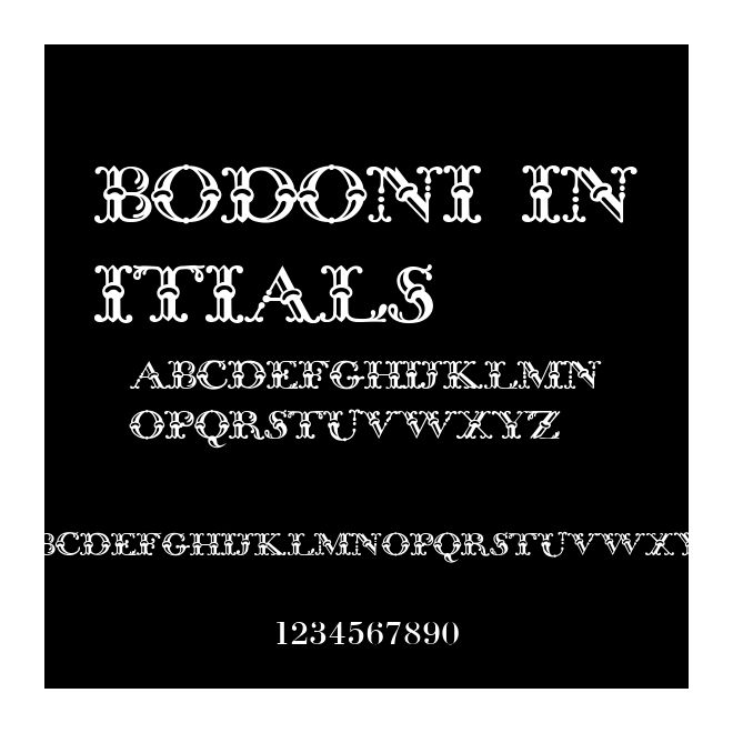 Bodoni Initials