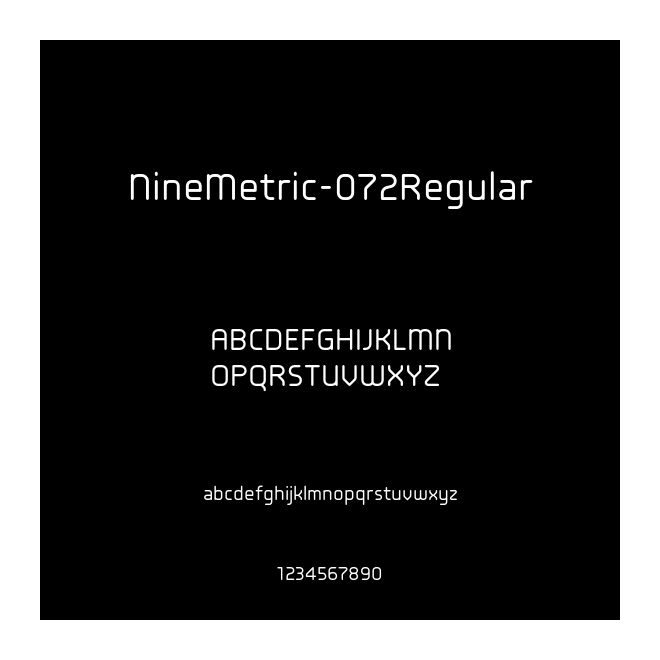 NineMetric-072Regular