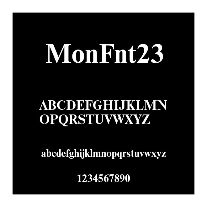 MonFnt23