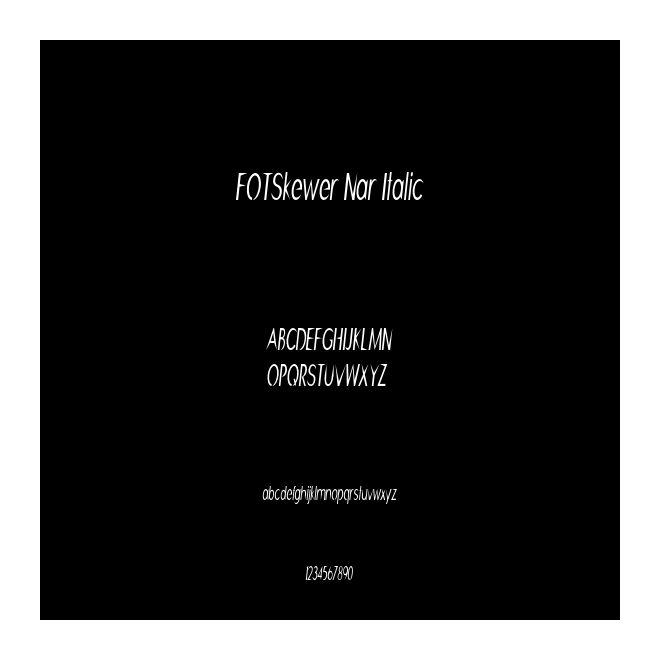 FOTSkewer Nar Italic