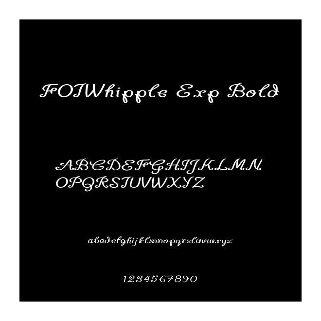 FOTWhipple Exp Bold