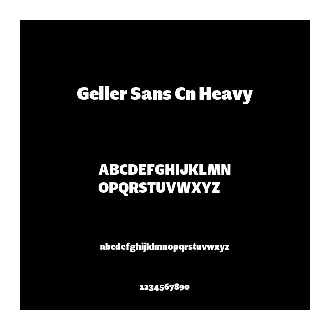 Geller Sans Cn Heavy