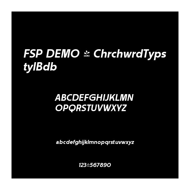 FSP DEMO - ChrchwrdTypstylBdb