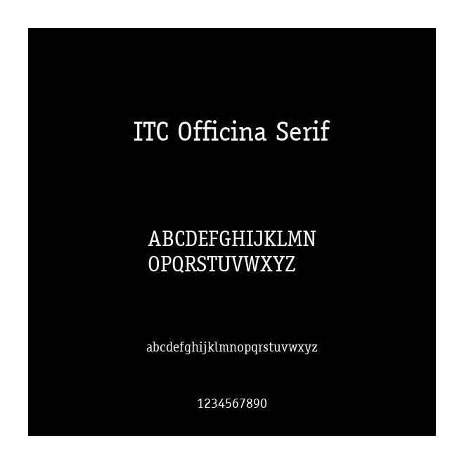 ITC Officina Serif