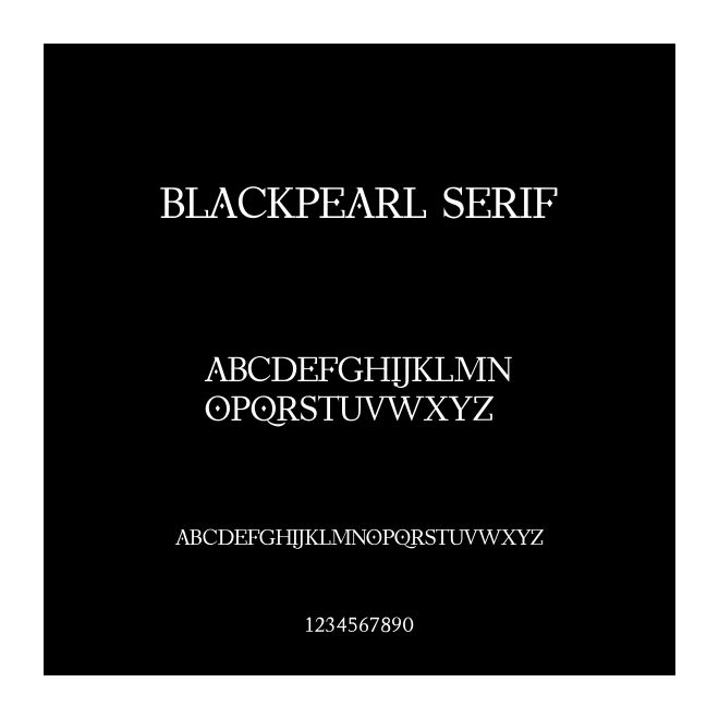 BlackPearl Serif