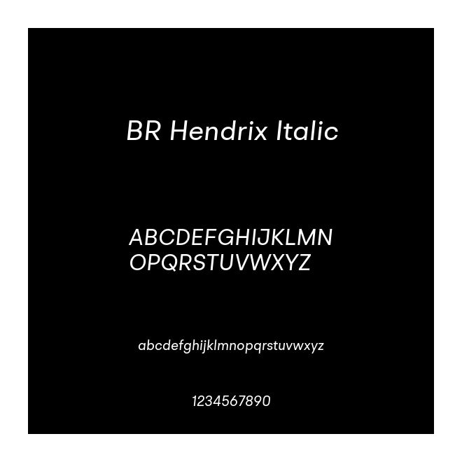 BR Hendrix Italic