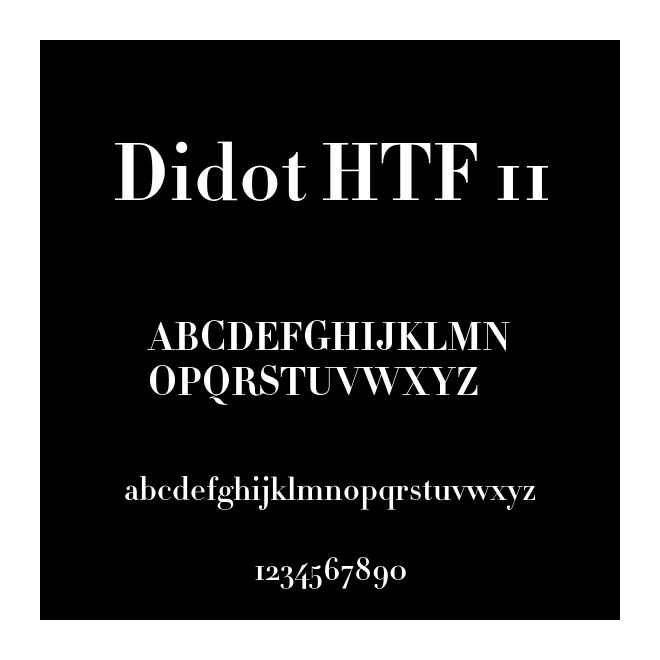 Didot HTF 11