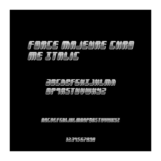 Force Majeure Chrome Italic
