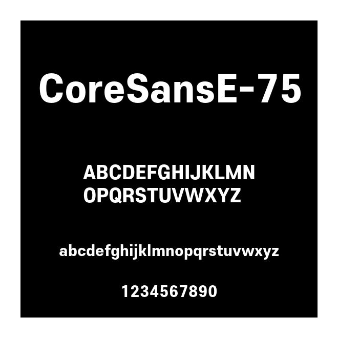 CoreSansE-75