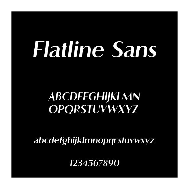 Flatline Sans