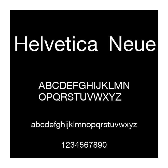 Helvetica Neue