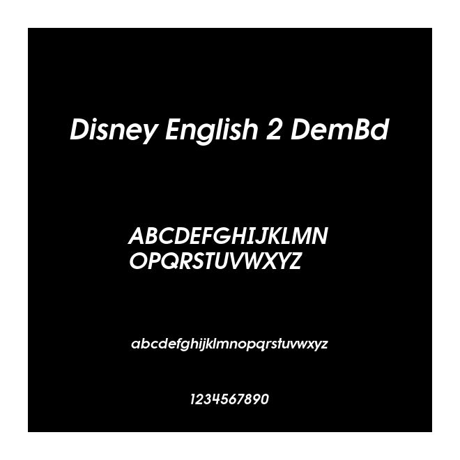 Disney English 2 DemBd