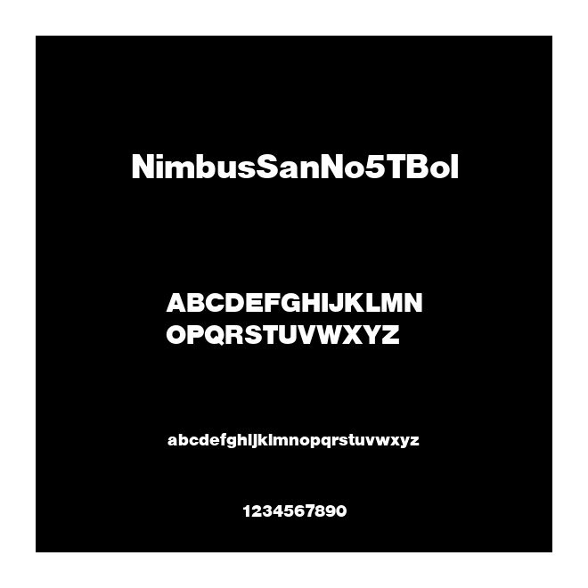 NimbusSanNo5TBol