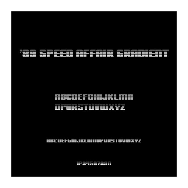 '89 Speed Affair Gradient