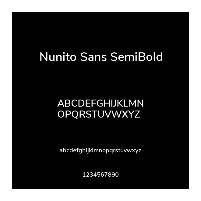 Nunito Sans SemiBold
