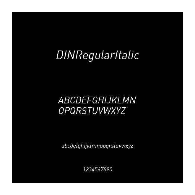 DINRegularItalic