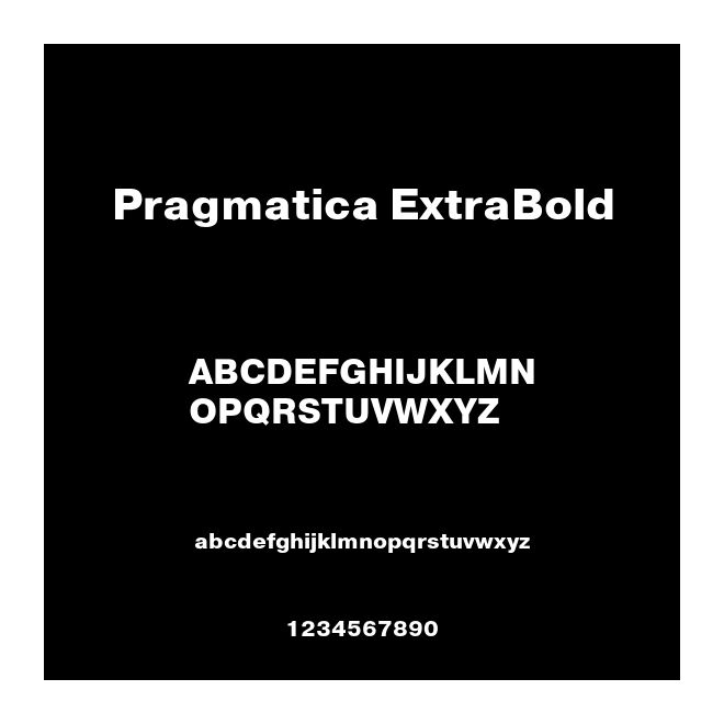 Pragmatica ExtraBold