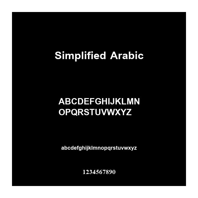 Simplified Arabic