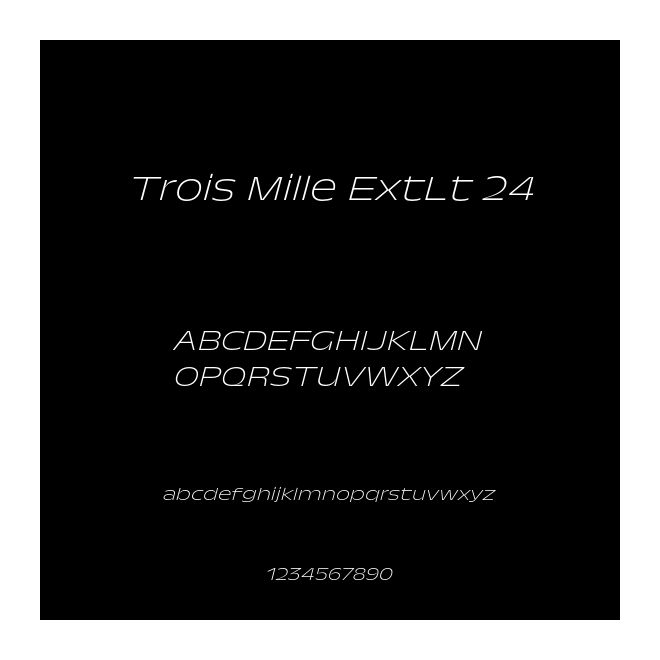 Trois Mille ExtLt 24