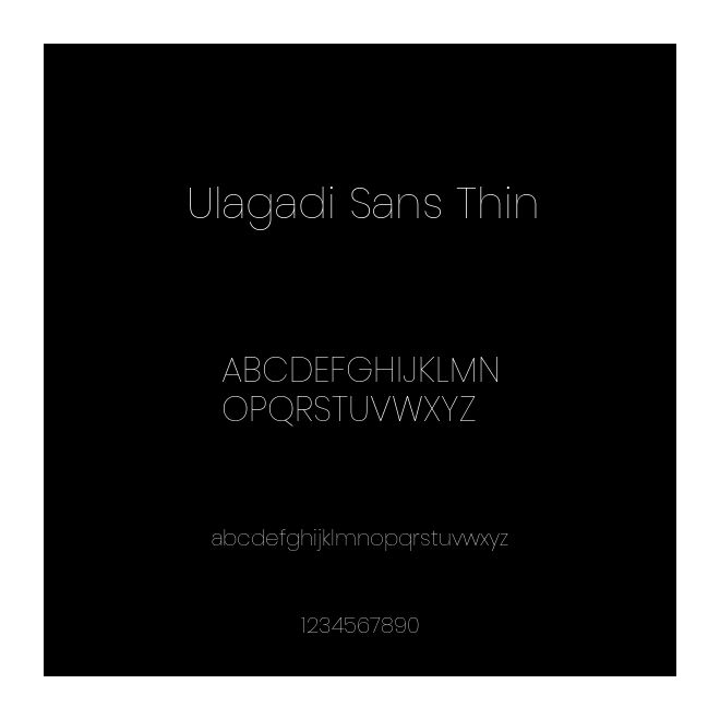 Ulagadi Sans Thin