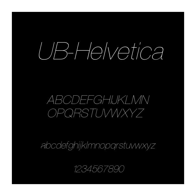 UB-Helvetica