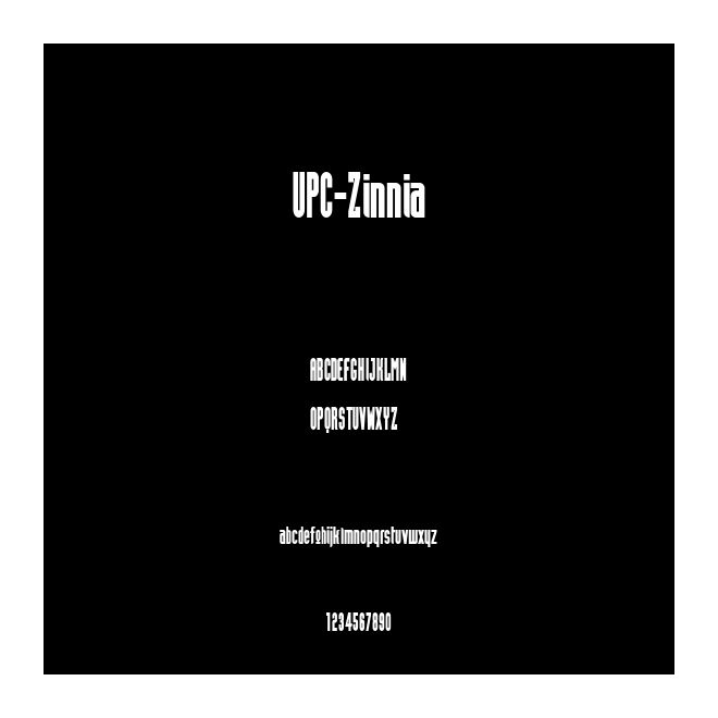 UPC-Zinnia