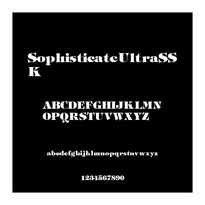 SophisticateUltraSSK