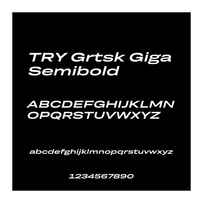 TRY Grtsk Giga Semibold