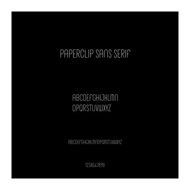 Paperclip Sans Serif