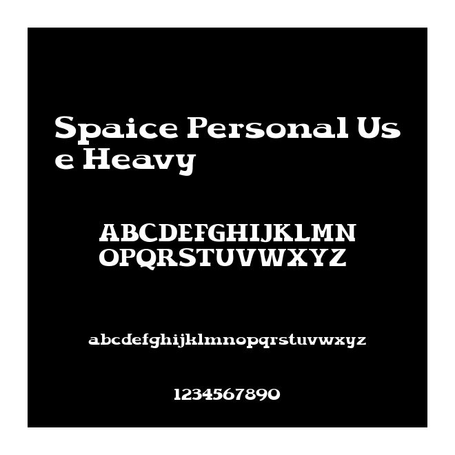 Spaice Personal Use Heavy