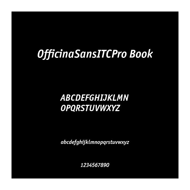 OfficinaSansITCPro Book